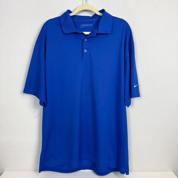 Nike Golf Blue Performance Polo Shirt XXL - Picture 1 of 6
